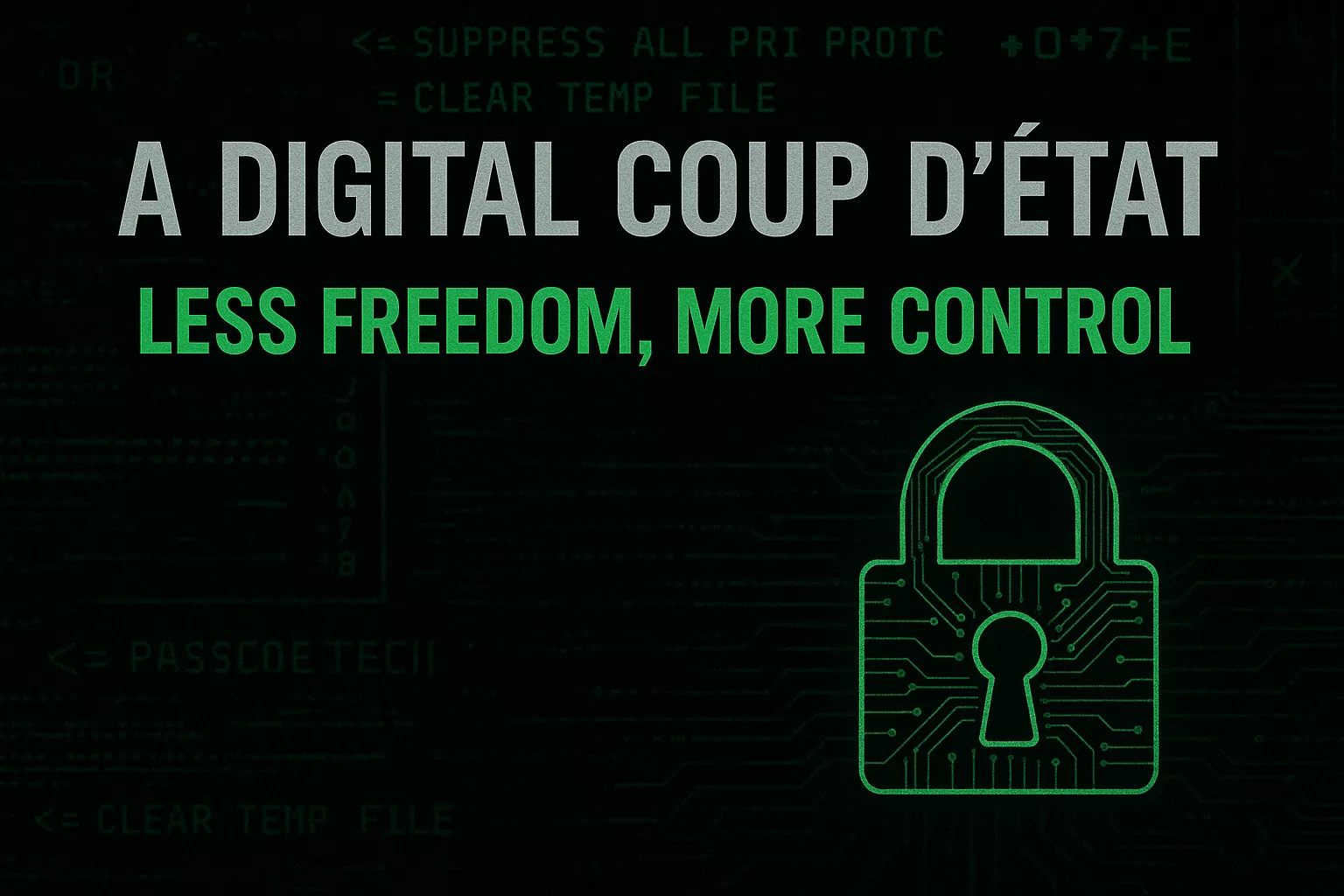 Europa, estás acabando con la libertad digital, y lo estás haciendo pieza por pieza.